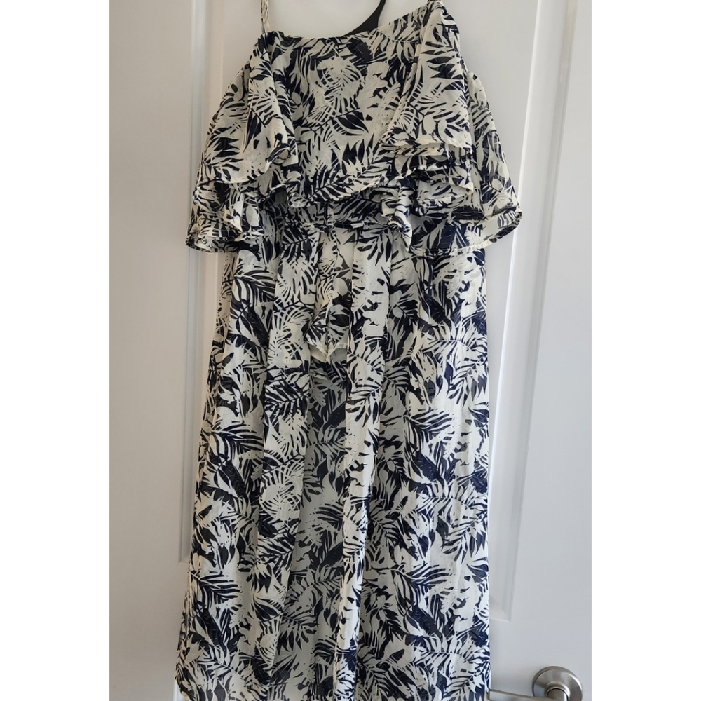2 Piece Tropical Top & Skirt Set